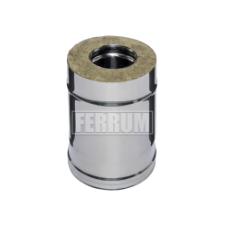 Дымоход-Сэндвич Ferrum 0,25 м (430/0,5 мм) Ø 80х160