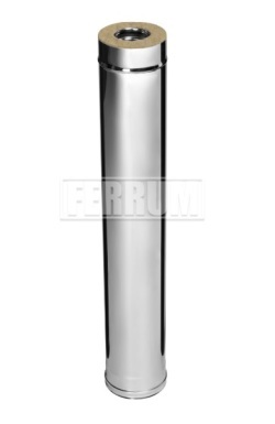 Дымоход-Сэндвич Ferrum 1,0 м (430/0,5 мм) Ø 150х250