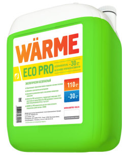 Теплоносителm Warme Eco PRO 30 на основе пропиленгликоля, 10 кг